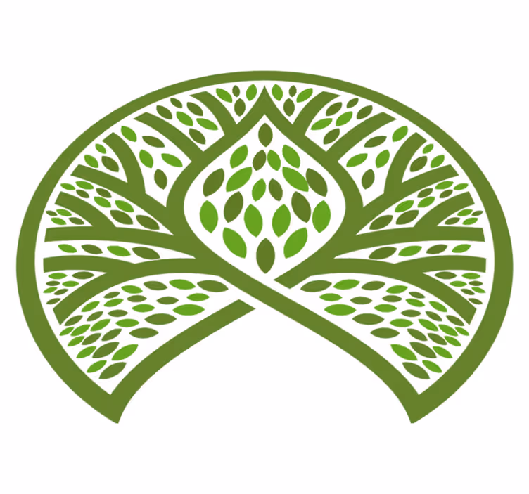 Floral vinyl rug leafy nature design - TenStickers