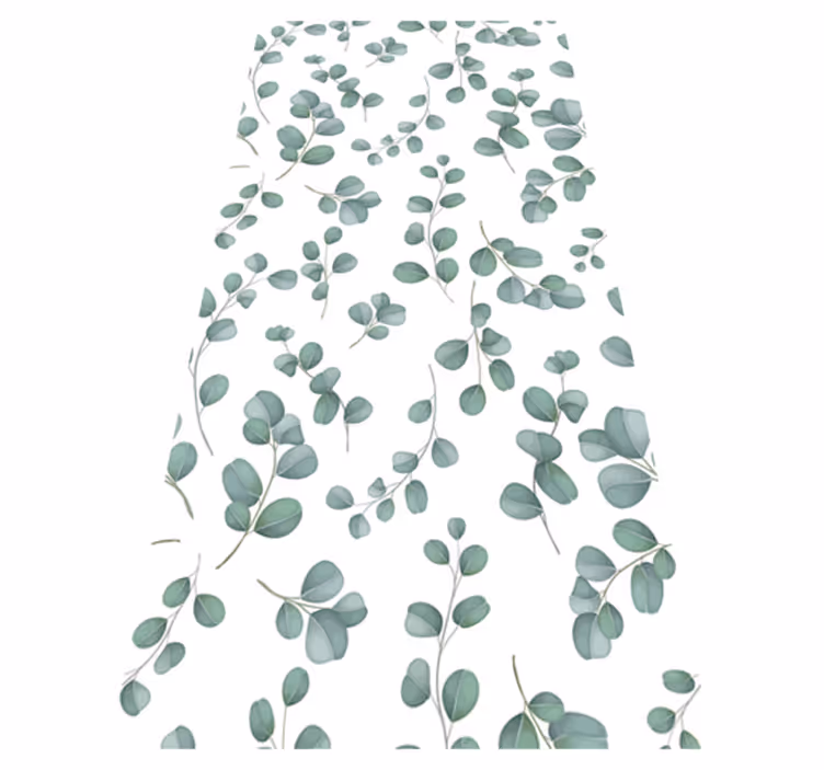 Floral vinyl rug in elegant seamless watercolor pattern - TenStickers