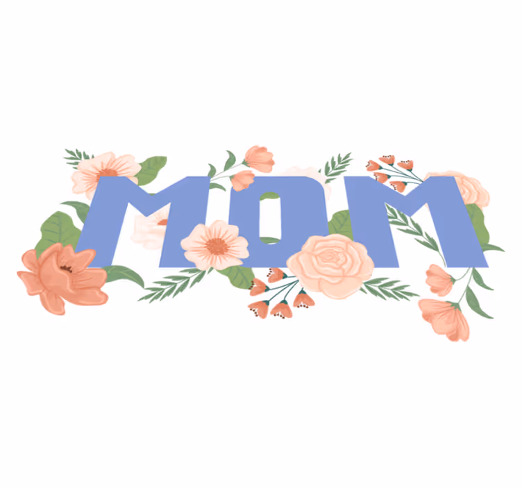 Floral vinyl rug for mother's day illustration - TenStickers