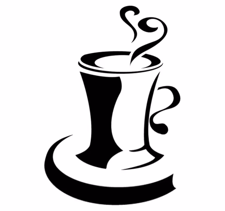 Kitchen vinyl rug coffee with love - TenStickers