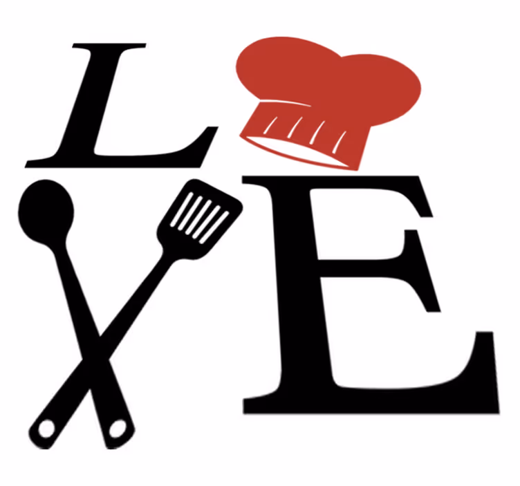 Kitchen vinyl rug culinary passion - TenStickers