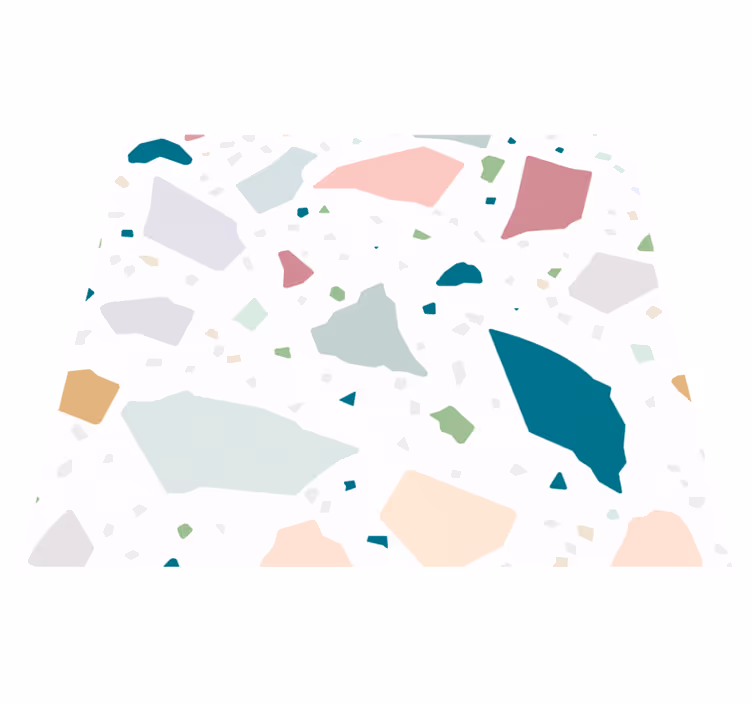 Kitchen vinyl rug mediterranean terrazzo design - TenStickers