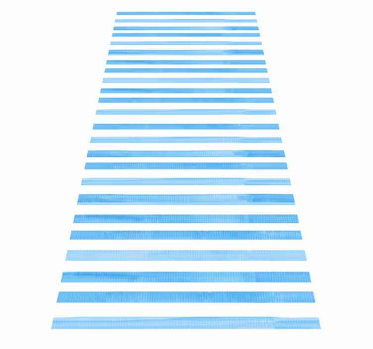 Kitchen vinyl rug in blue textured check - TenStickers