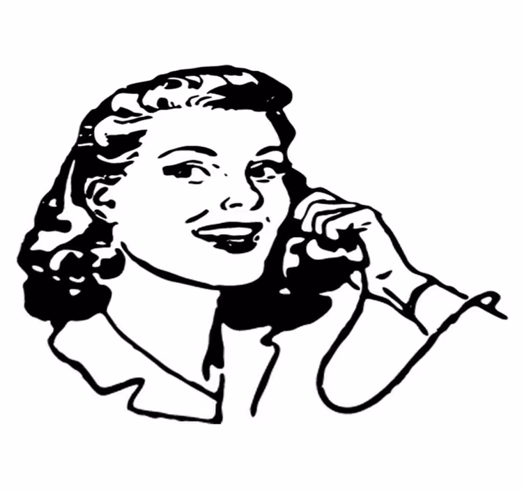40's style woman bathroom vinyl rug - TenStickers