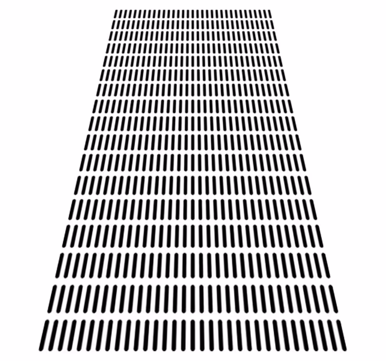 Bathroom vinyl rug with minimalist lines - TenStickers