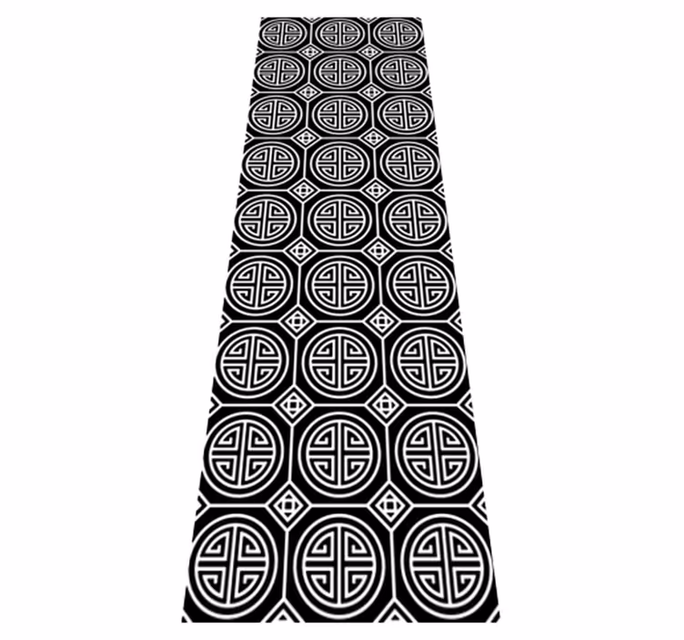 Bathroom vinyl rug japanese minimalism design - TenStickers