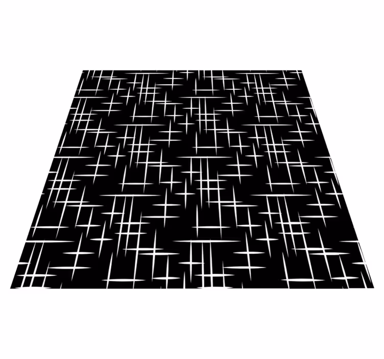 Bathroom vinyl rug with contemporary lines - TenStickers