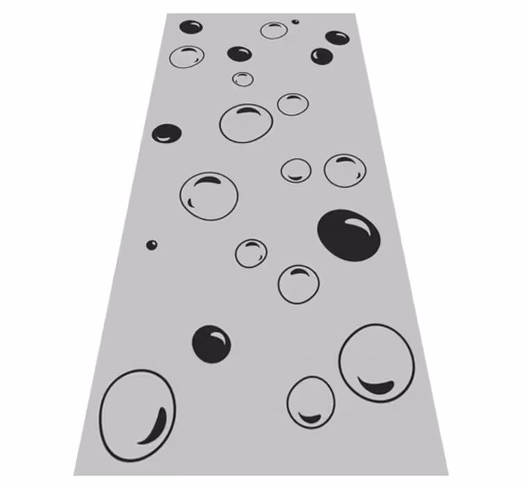 Bathroom vinyl rug bubbles shower - TenStickers