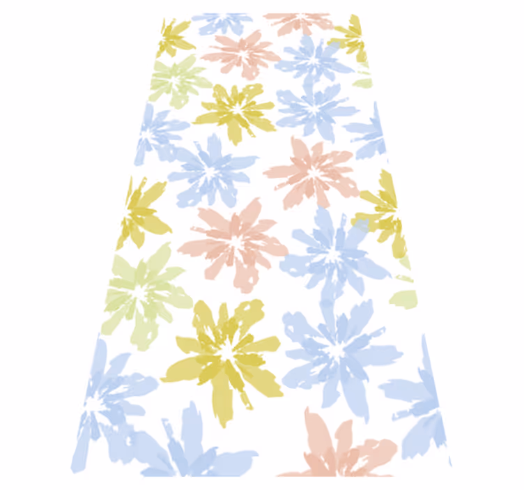 Flower rug floral window cling film - TenStickers