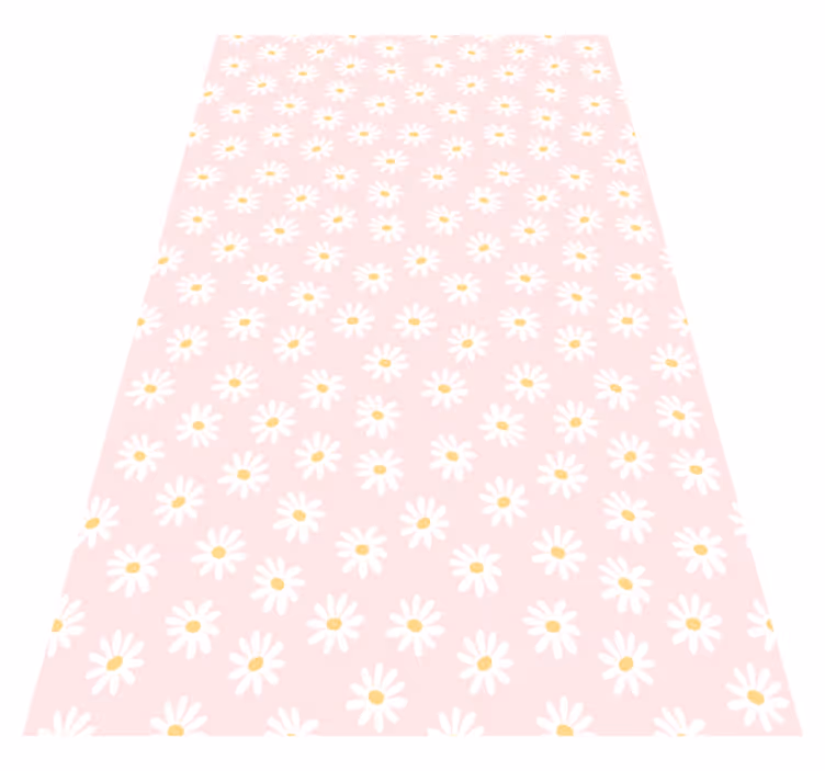 Daisy flower pattern flower rug - TenStickers
