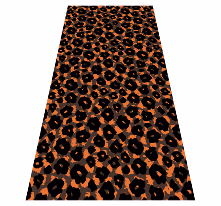 Kalahari leopard imitation animal print vinyl rug - TenStickers