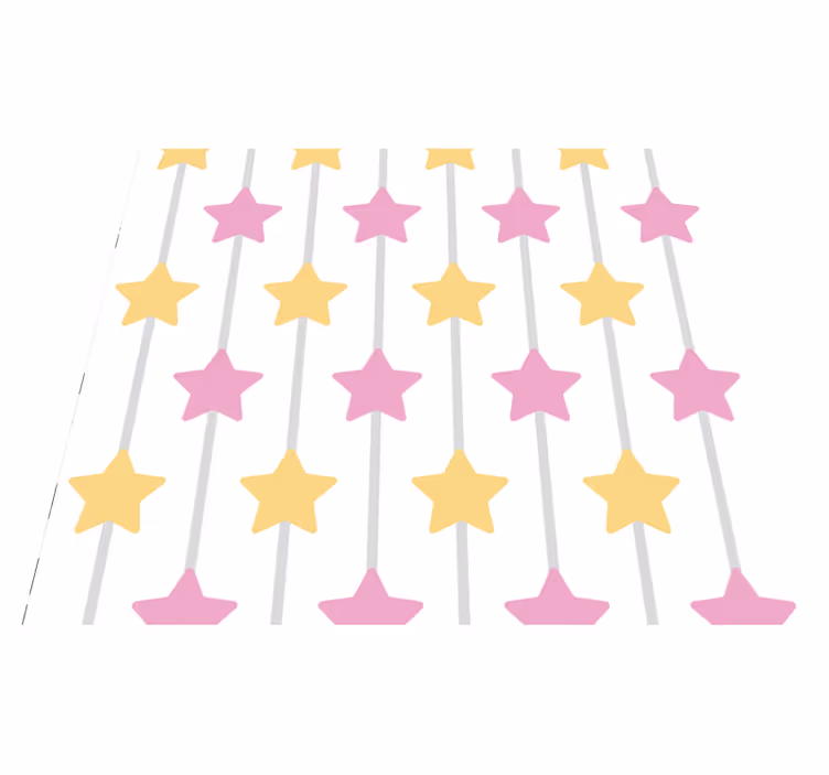 Star vinyl rug incredible charm - TenStickers