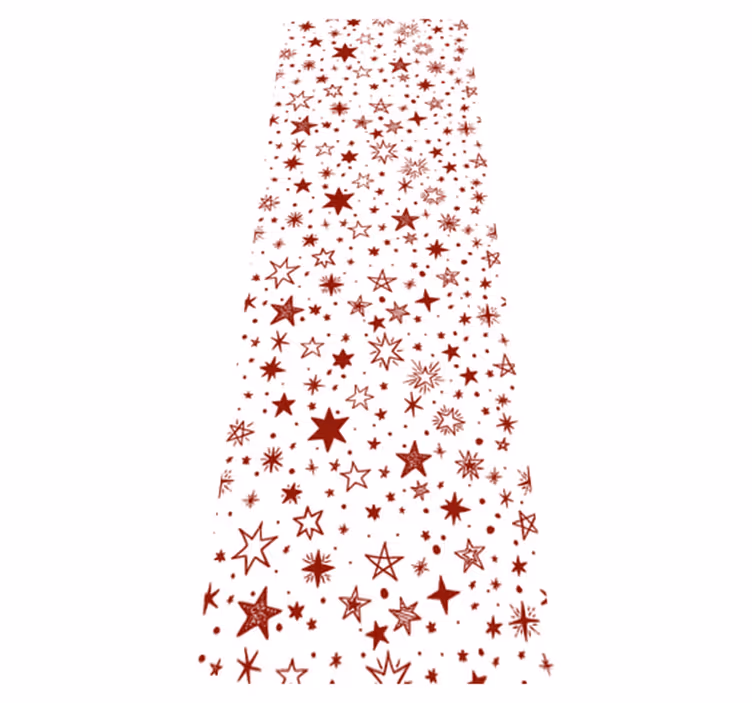 Star vinyl rug red watercolor star - TenStickers