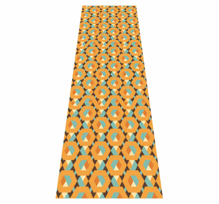 Bedroom vinyl rug geometric tranquil patterns - TenStickers