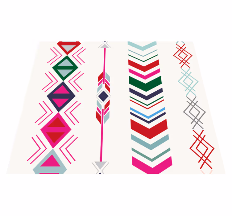 Pastel arrows bedroom vinyl rug - TenStickers