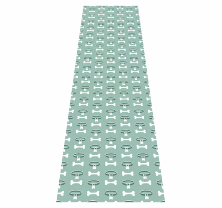 Bedroom vinyl rug with a vibrant dog design - TenStickers