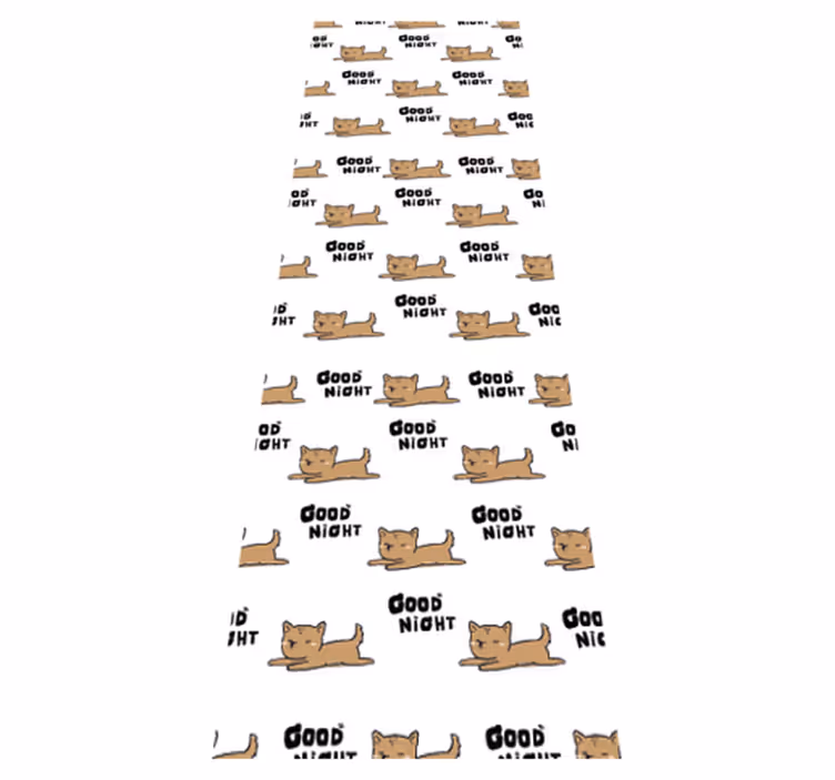 Bedroom vinyl rug with adorable sleeping puppy - TenStickers