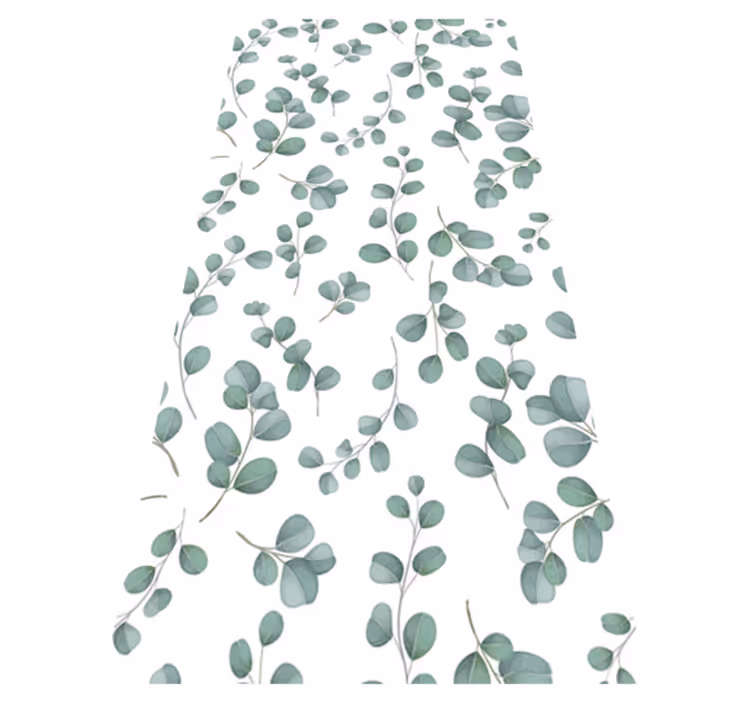 Bedroom vinyl rug elegant seamless floral design - TenStickers