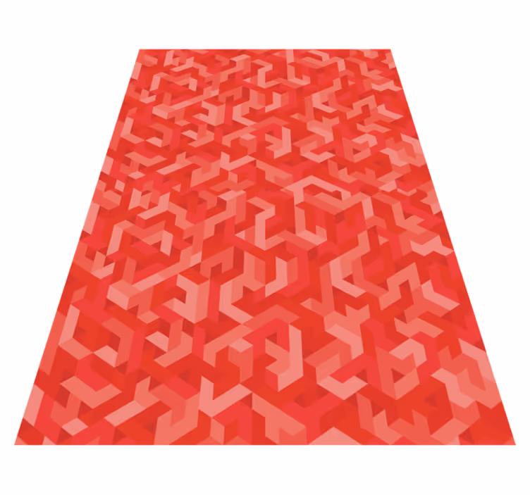 Geometric vinyl rug intricate geometric design - TenStickers
