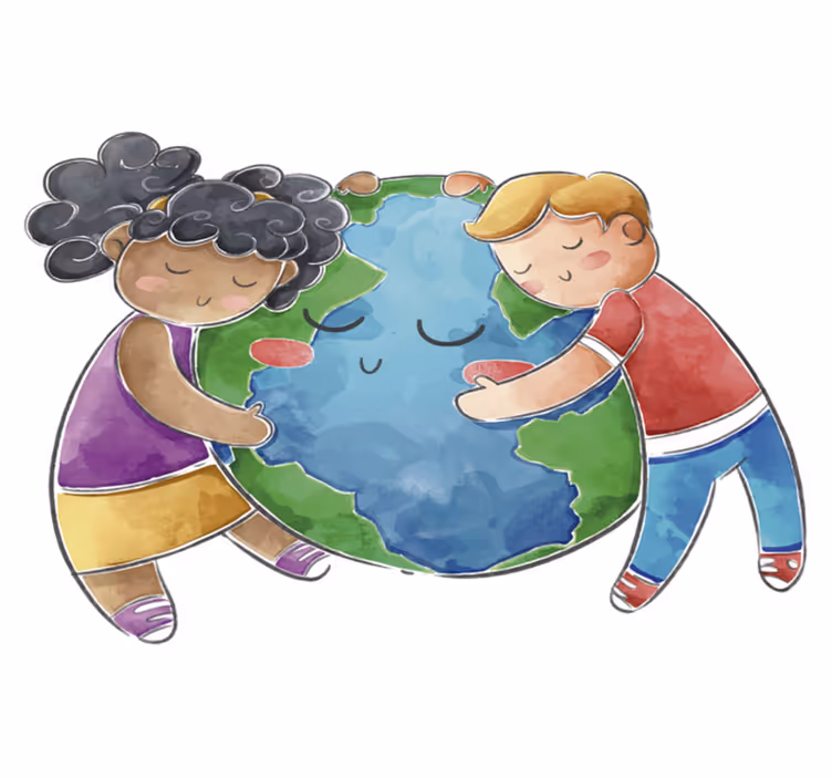 Kids vinyl rug globe for children - TenStickers