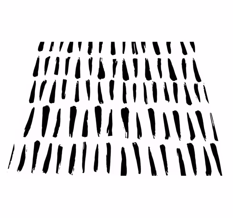 Bathroom vinyl rug with uneven stripe design - TenStickers