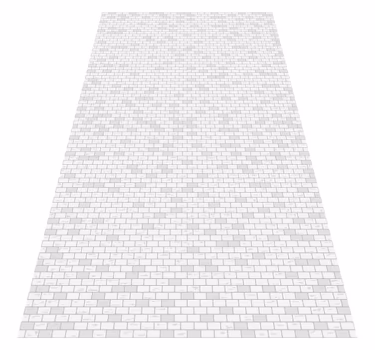 Bathroom vinyl rug in elegant brick design - TenStickers