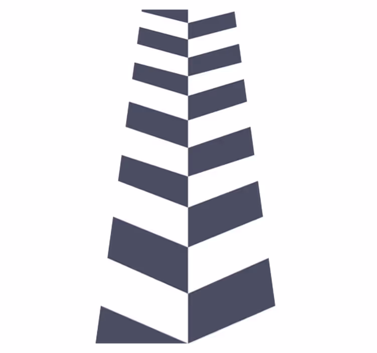 Bathroom vinyl rug with navy blue stripes pattern - TenStickers