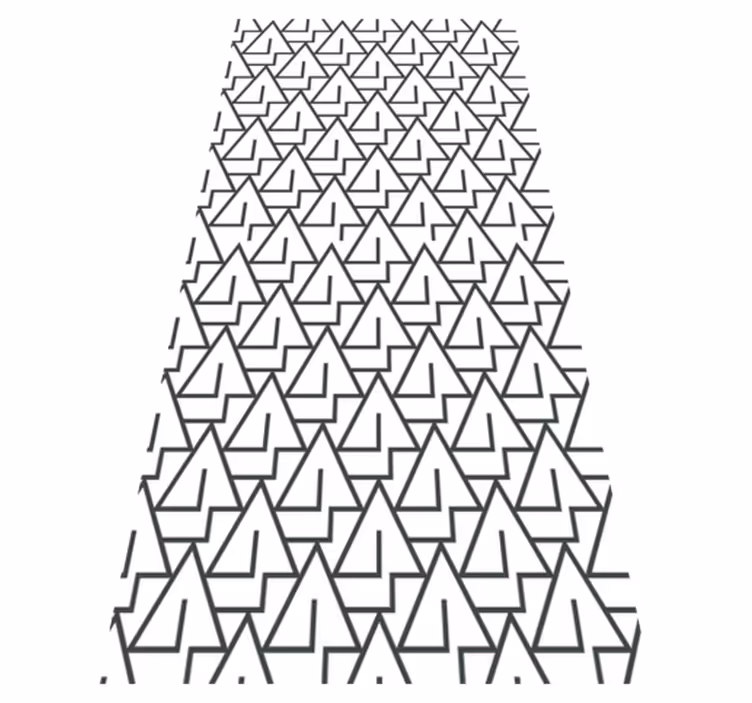 Triangles bathroom vinyl rug - TenStickers
