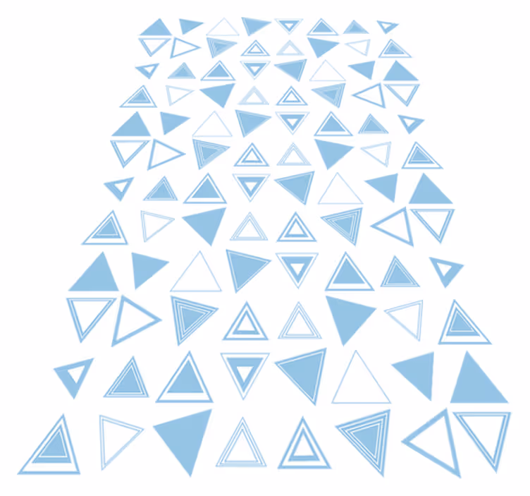 Bathroom vinyl rug triangular mosaic sticker - TenStickers