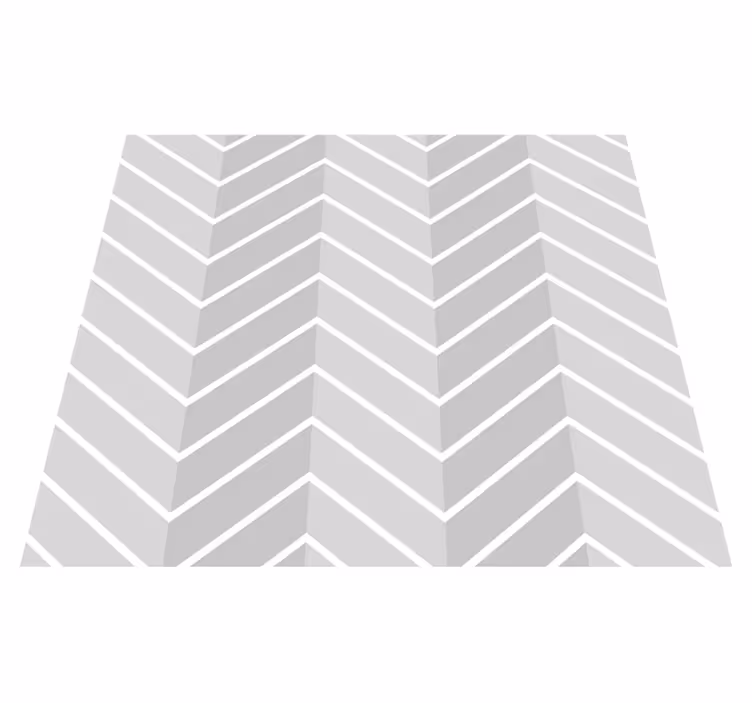 Herringbone light gray bathroom vinyl rug - TenStickers