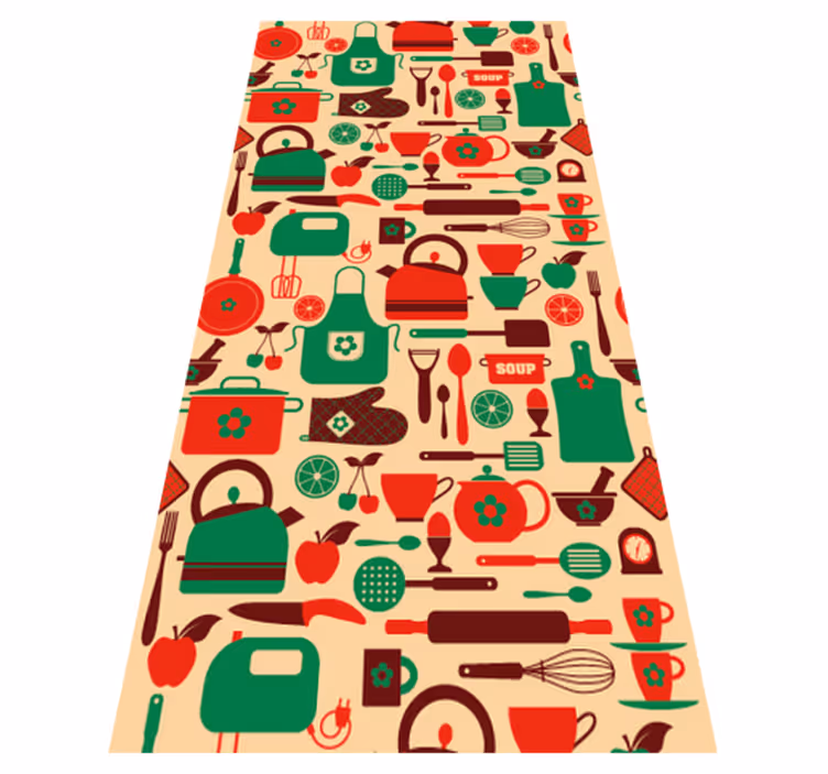 Kitchen vinyl rug for kitchen furniture covers - TenStickers