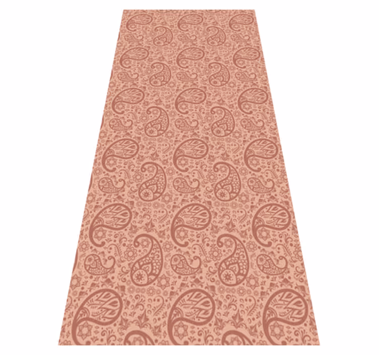 Kitchen vinyl rug with paisley pattern design - TenStickers