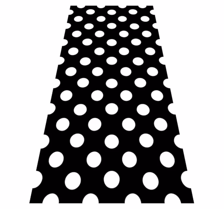 Kitchen vinyl rug polka dot pattern - TenStickers