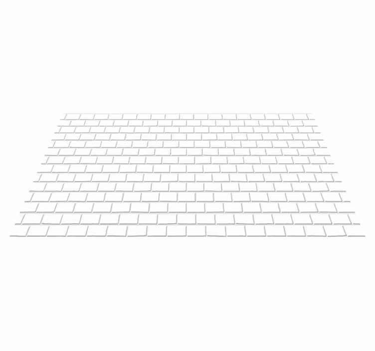 Kitchen vinyl rug white brick laminate - TenStickers