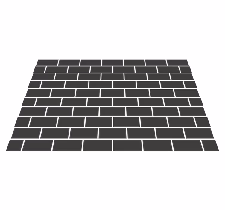 Kitchen vinyl rug dark brick design - TenStickers
