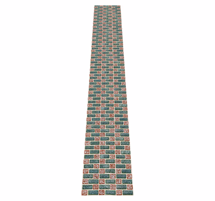 Kitchen vinyl rug simple brick design - TenStickers