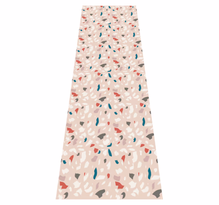 Bedroom vinyl rug with terrazzo effect design - TenStickers