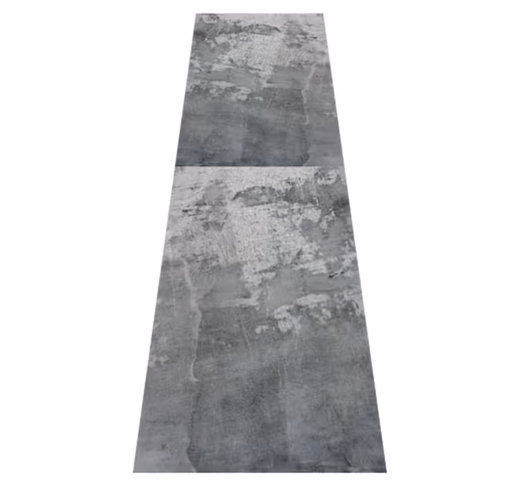 Retro raw silver rectangular pattern bedroom vinyl rug - TenStickers