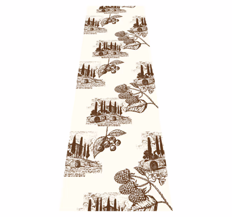 Bedroom vinyl rug in french provincial design - TenStickers