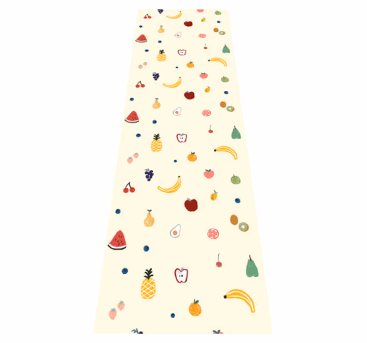 Bedroom vinyl rug with vibrant fruit pattern - TenStickers
