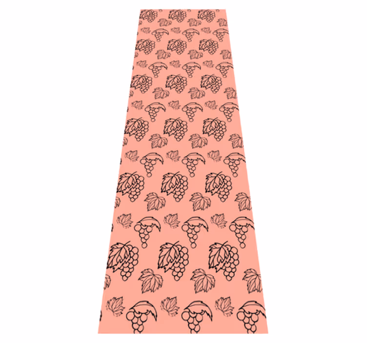Bedroom vinyl rug in african style rose grape design - TenStickers