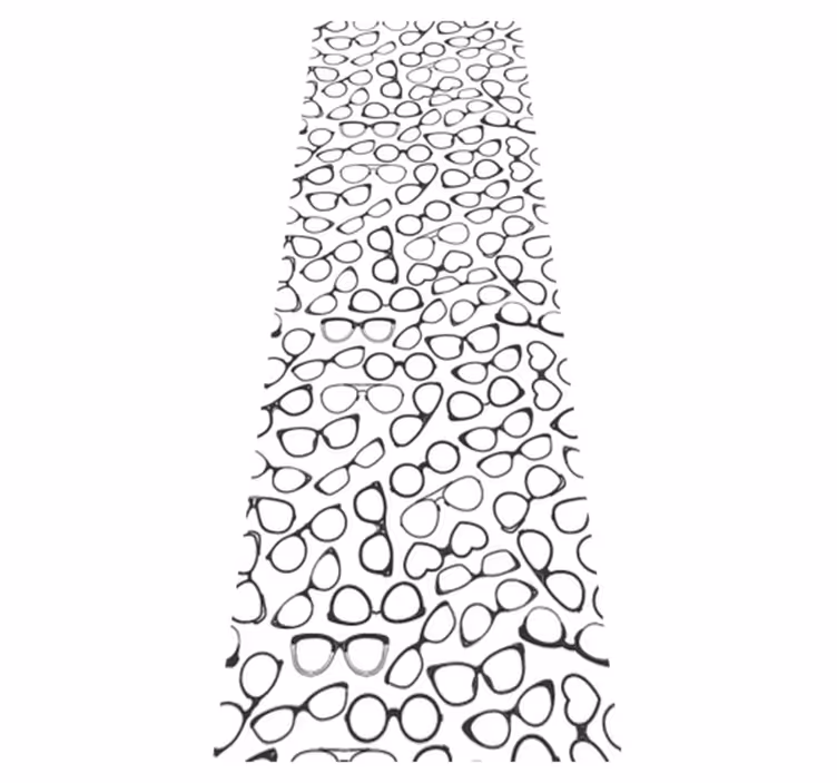 Office vinyl rug stylish sunglasses pattern - TenStickers