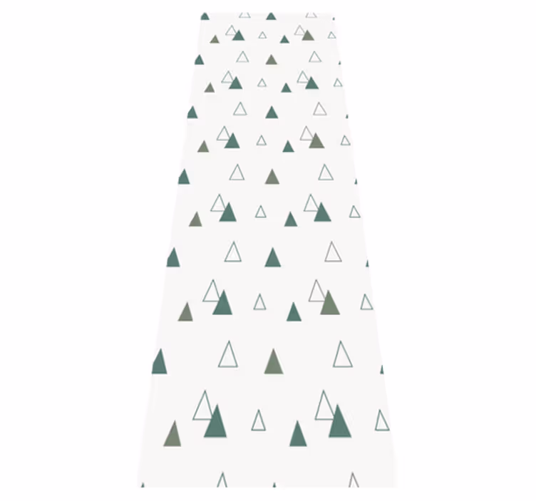 Triangles nature colours office vinyl rug - TenStickers