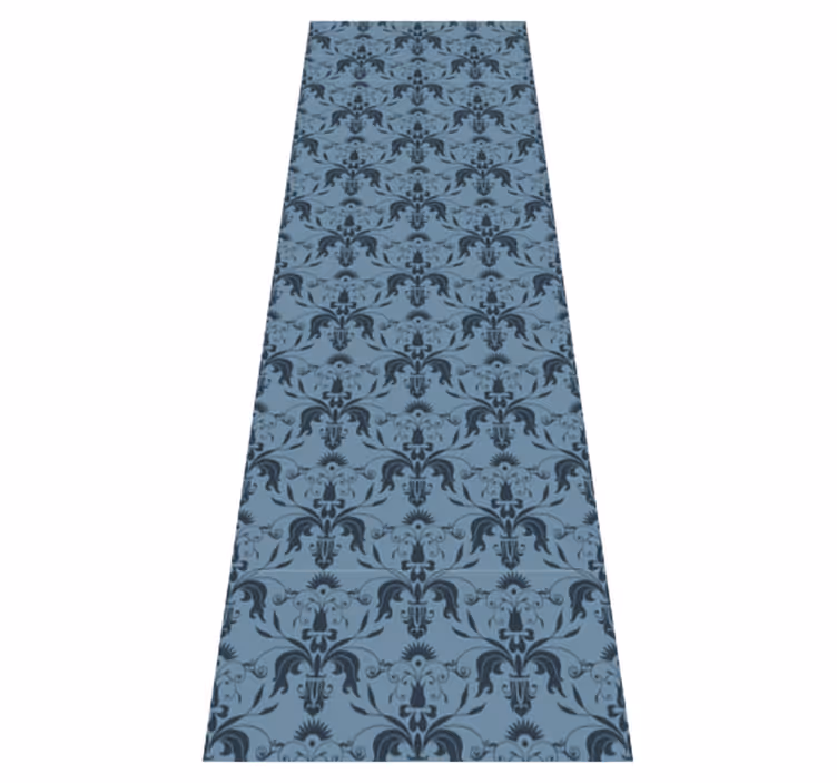 Office vinyl rug with floral patterns - TenStickers