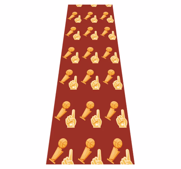 Bedroom vinyl rug with basketball game design - TenStickers
