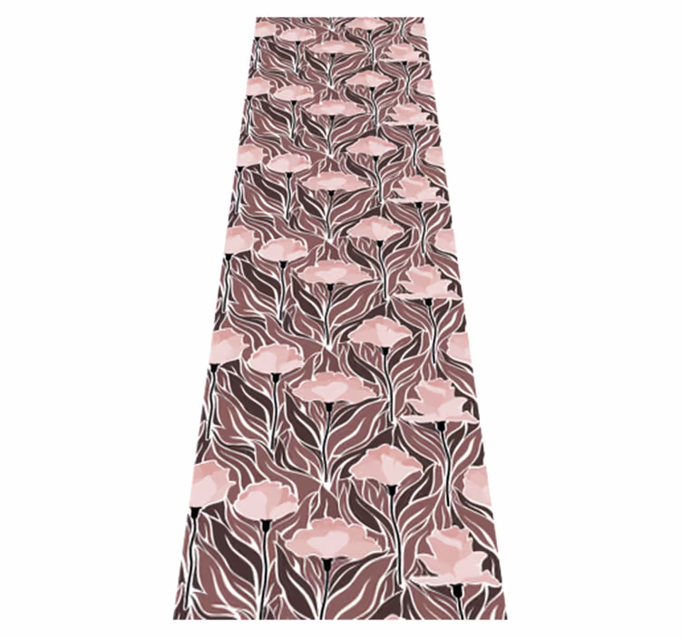 Vintage abstract pattern bedroom vinyl rug - TenStickers