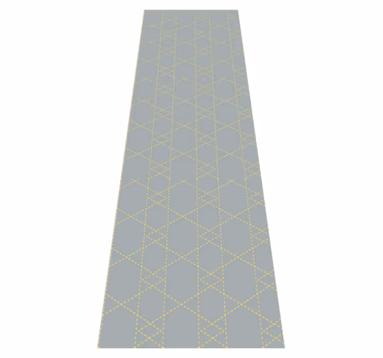 Bedroom vinyl rug in pantone origami triangles - TenStickers