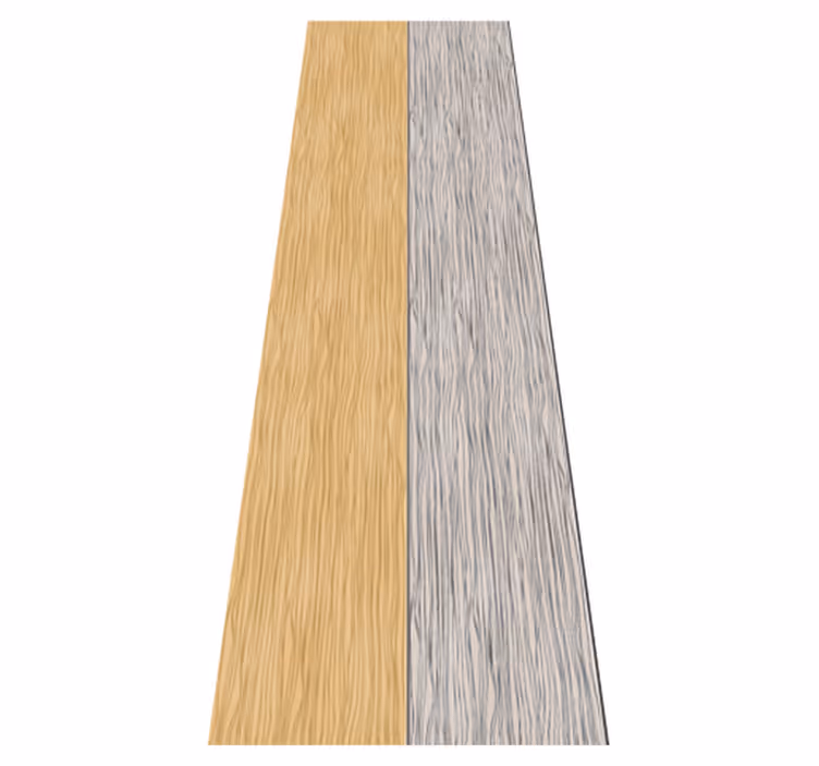 Wooden gray bedroom vinyl rug - TenStickers
