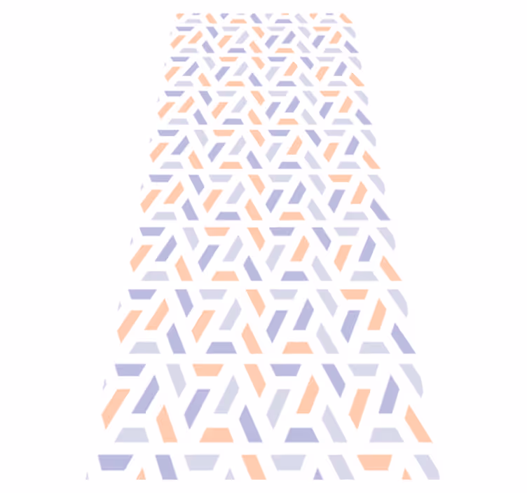 Bedroom vinyl rug with nordic geometric lines - TenStickers