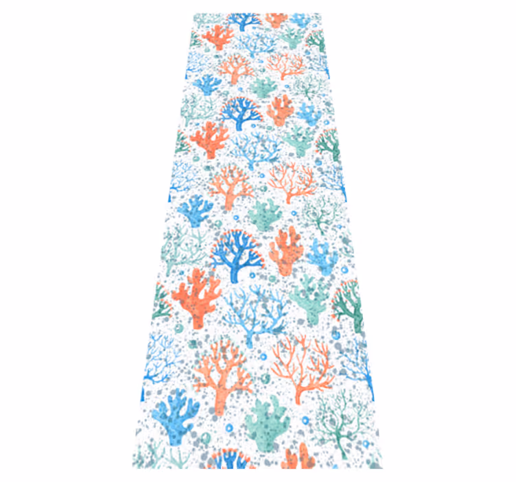 Bedroom vinyl rug seaweed splash - TenStickers